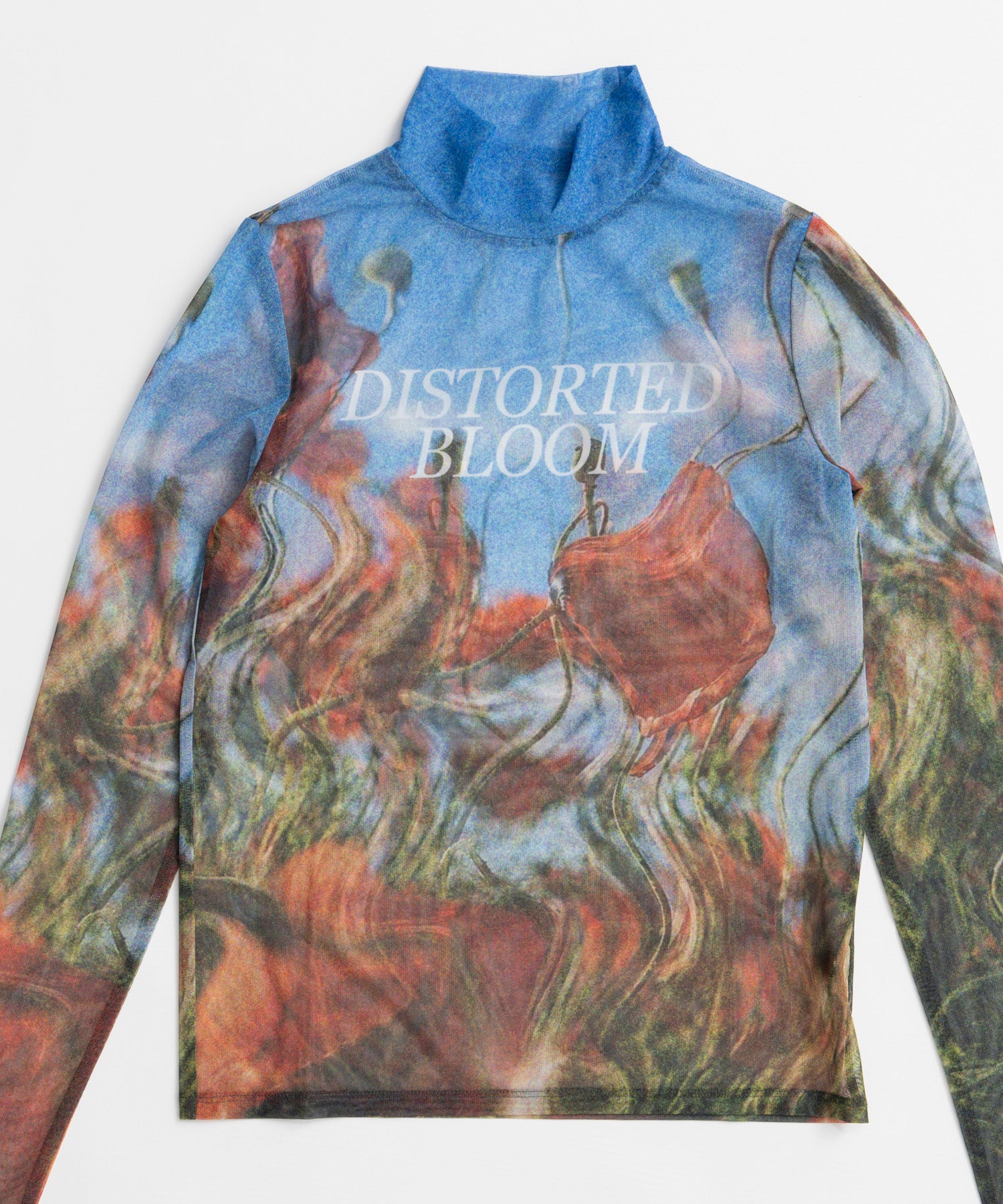 【26WINTER PRE-ORDER】DISTORTED BLOOM Logo Sheer Top