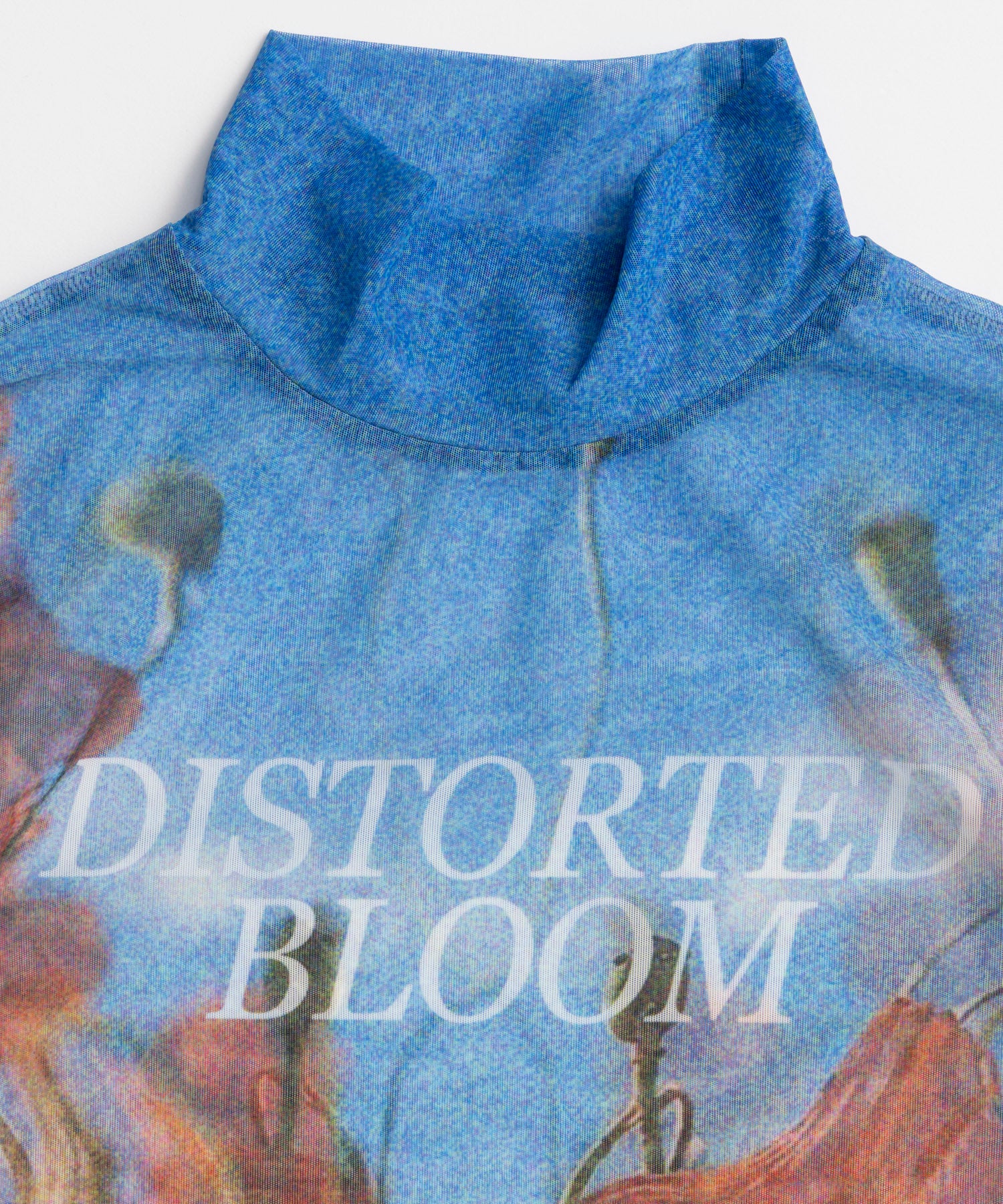 【26WINTER PRE-ORDER】DISTORTED BLOOM Logo Sheer Top