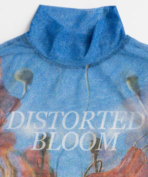 【26WINTER PRE-ORDER】DISTORTED BLOOM Logo Sheer Top
