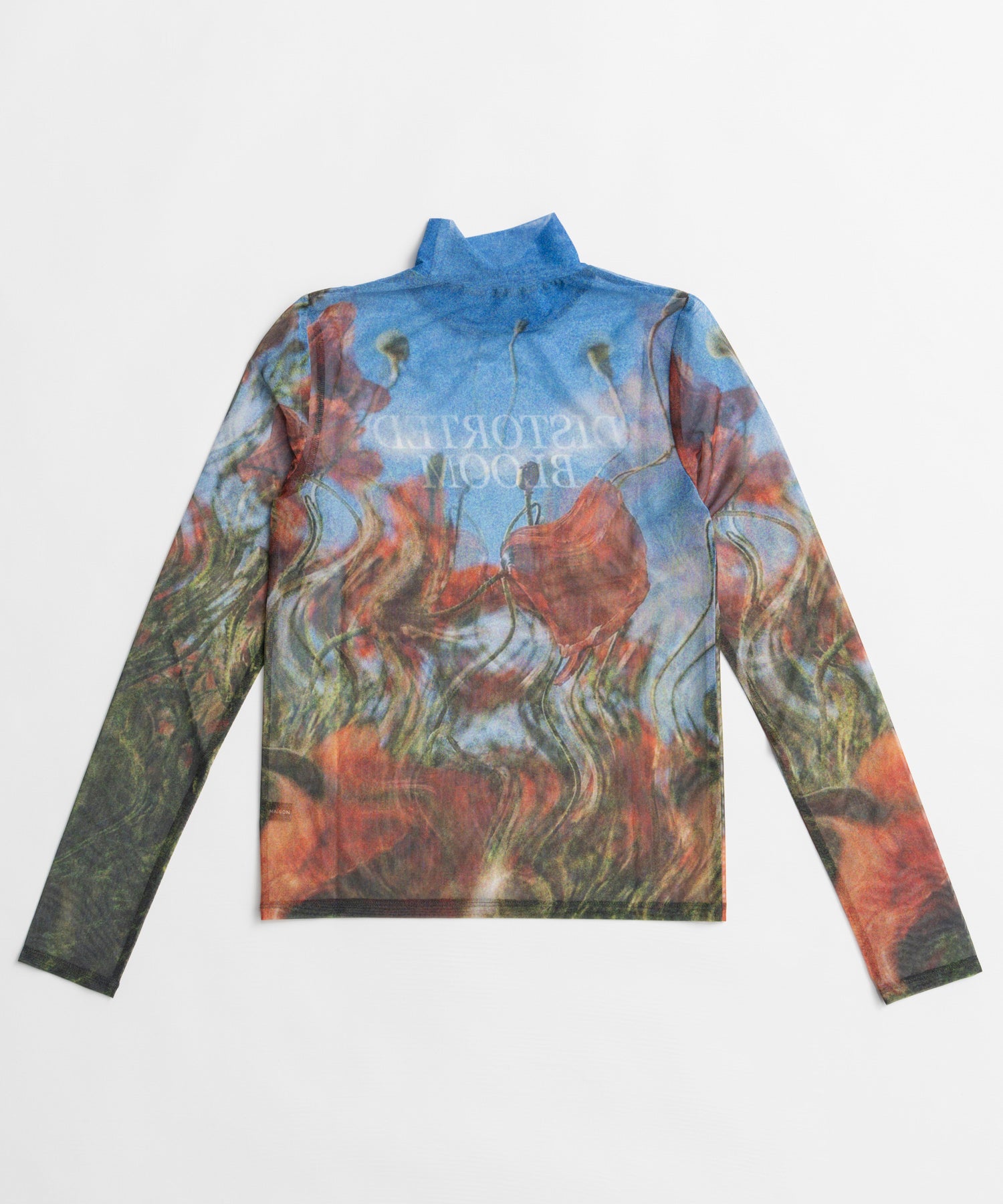 【26WINTER PRE-ORDER】DISTORTED BLOOM Logo Sheer Top