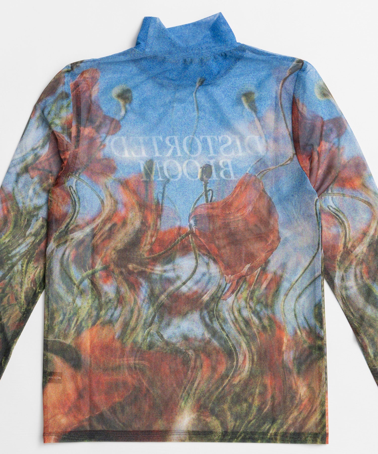 【26WINTER PRE-ORDER】DISTORTED BLOOM Logo Sheer Top