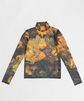 【26WINTER PRE-ORDER】DISTORTED BLOOM Logo Sheer Top