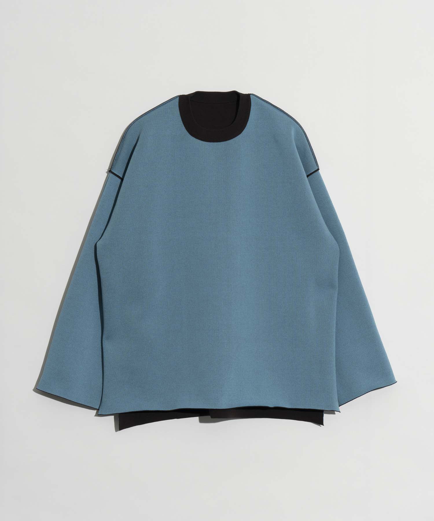 [SALE] DOUBLE-FACE KNIT PRIME-OVER REVERSIBLE CREW NECK PULLOVER