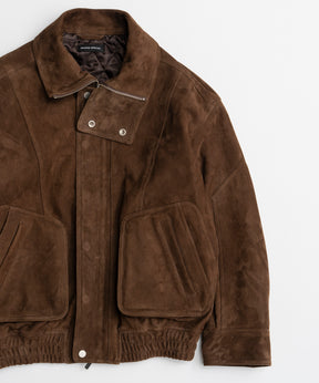 【26AUTUMN PRE-ORDER】Goat Suede Swing Top Blouson