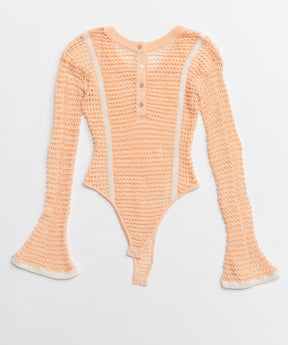 【26SPRING PRE-ORDER】Crochet-Like Bodysuit