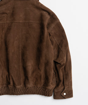 【26AUTUMN PRE-ORDER】Goat Suede Swing Top Blouson