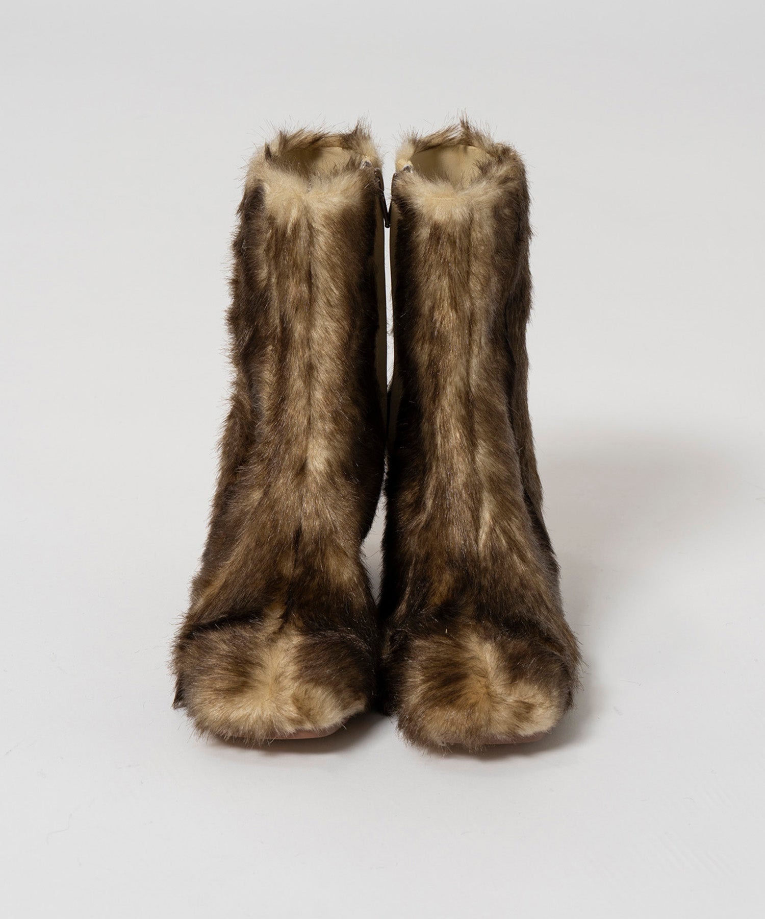 【26AUTUMN PRE-ORDER】Fur-Like Square Short Boots