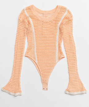 【26SPRING PRE-ORDER】Crochet-Like Bodysuit