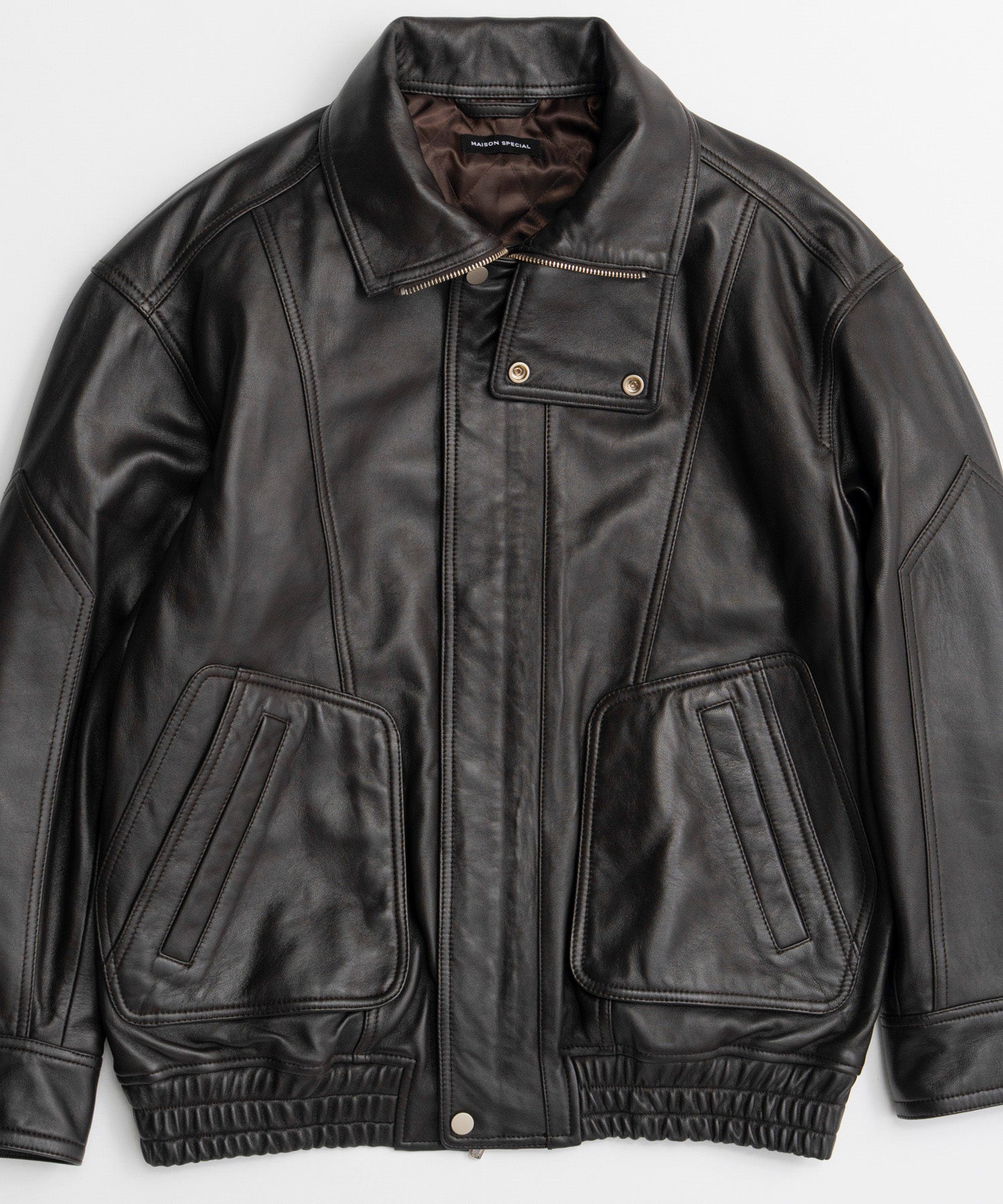 【26AUTUMN PRE-ORDER】Sheep Leather Swing Top Blouson