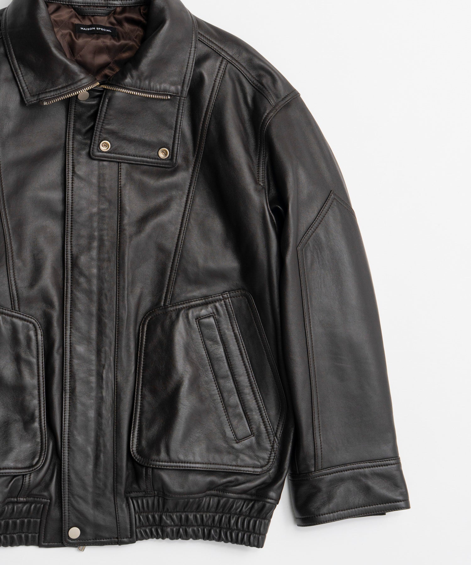 【26AUTUMN PRE-ORDER】Sheep Leather Swing Top Blouson