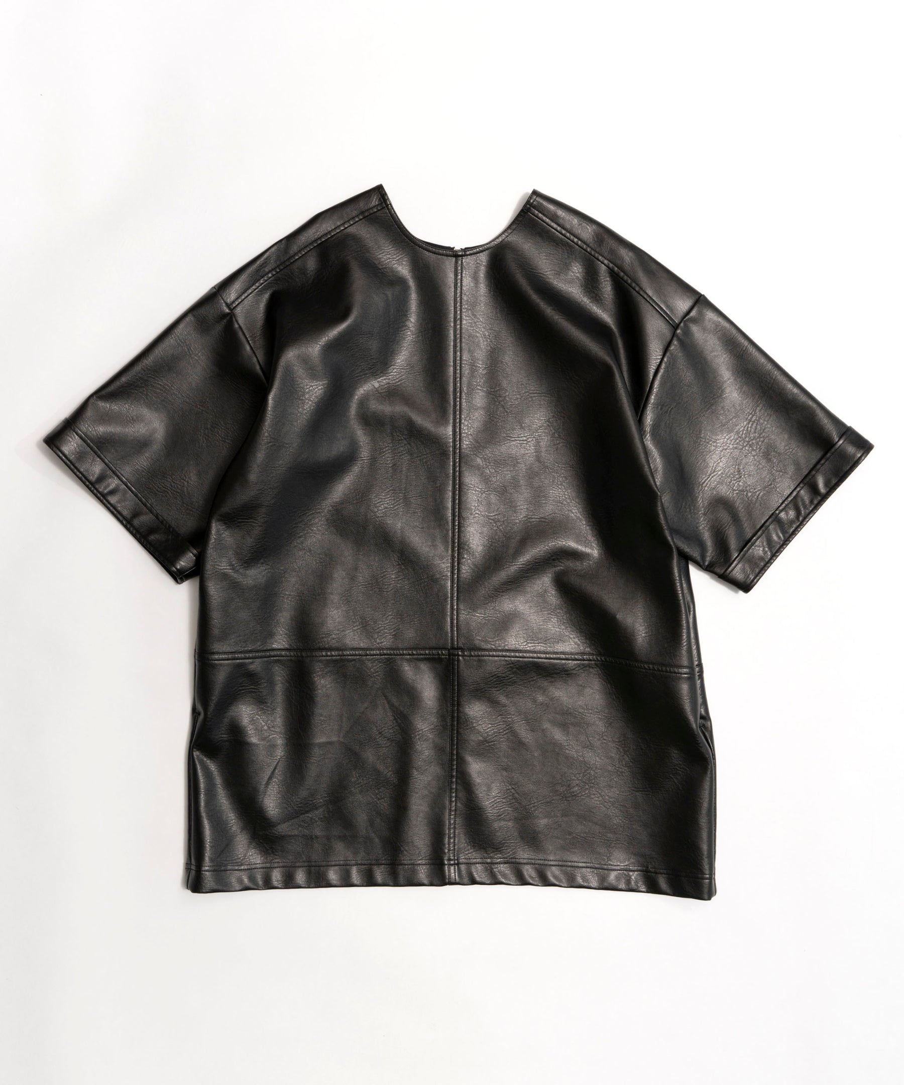 Sourceunknown OVERSIZE FAKE LEATHER パーカー - その他