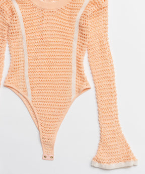 【26SPRING PRE-ORDER】Crochet-Like Bodysuit
