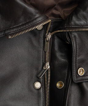 【26AUTUMN PRE-ORDER】Sheep Leather Swing Top Blouson