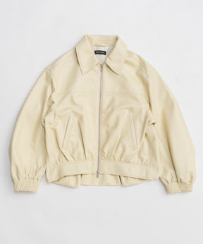 [26SPRING PRE-ORDER] 볼륨감 있는 가죽 블루종