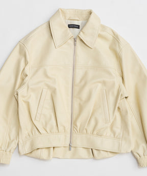 [26SPRING PRE-ORDER] 볼륨감 있는 가죽 블루종