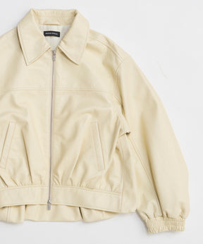 [26SPRING PRE-ORDER] 볼륨감 있는 가죽 블루종