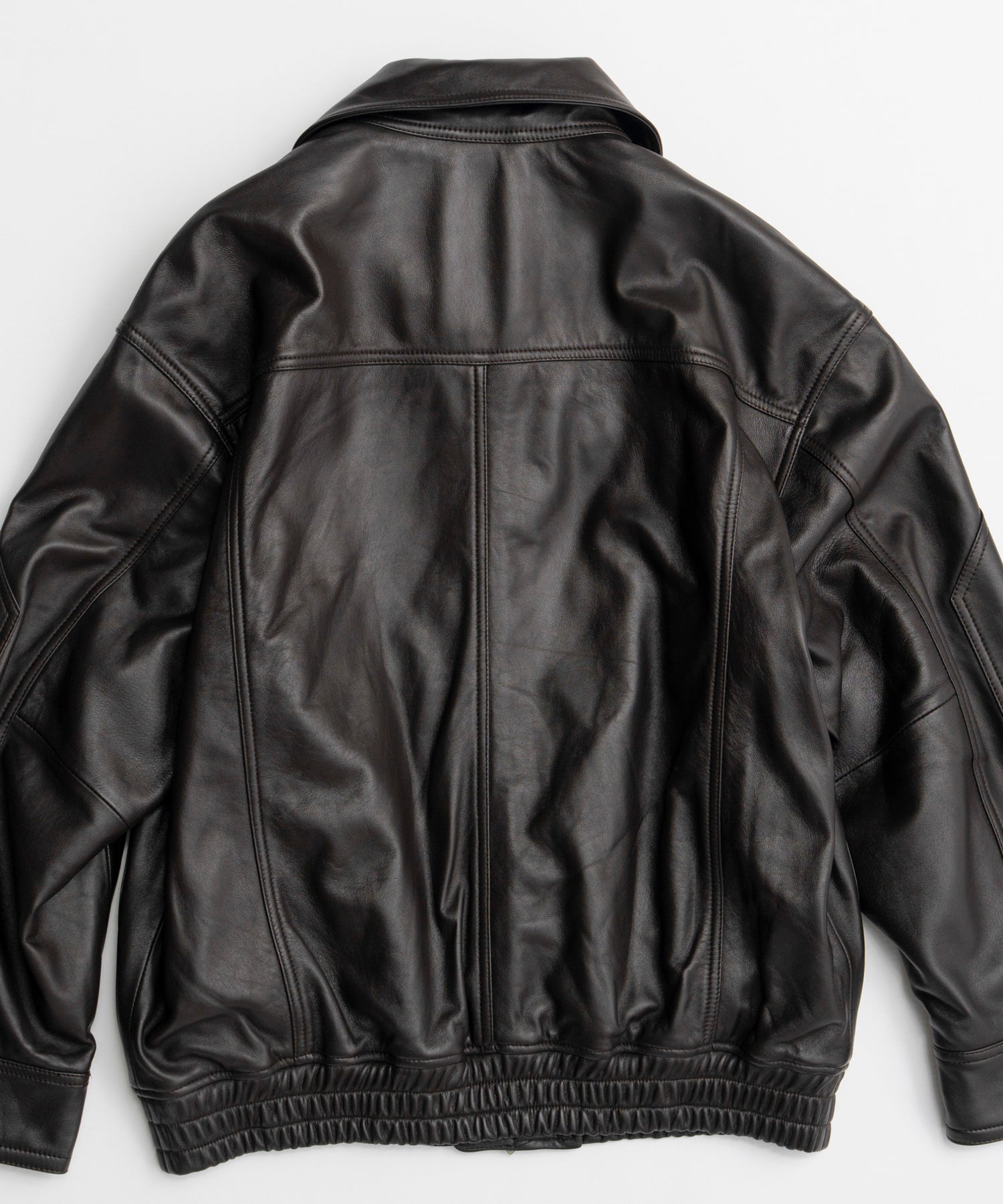 【26AUTUMN PRE-ORDER】Sheep Leather Swing Top Blouson