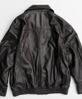 【26AUTUMN PRE-ORDER】Sheep Leather Swing Top Blouson