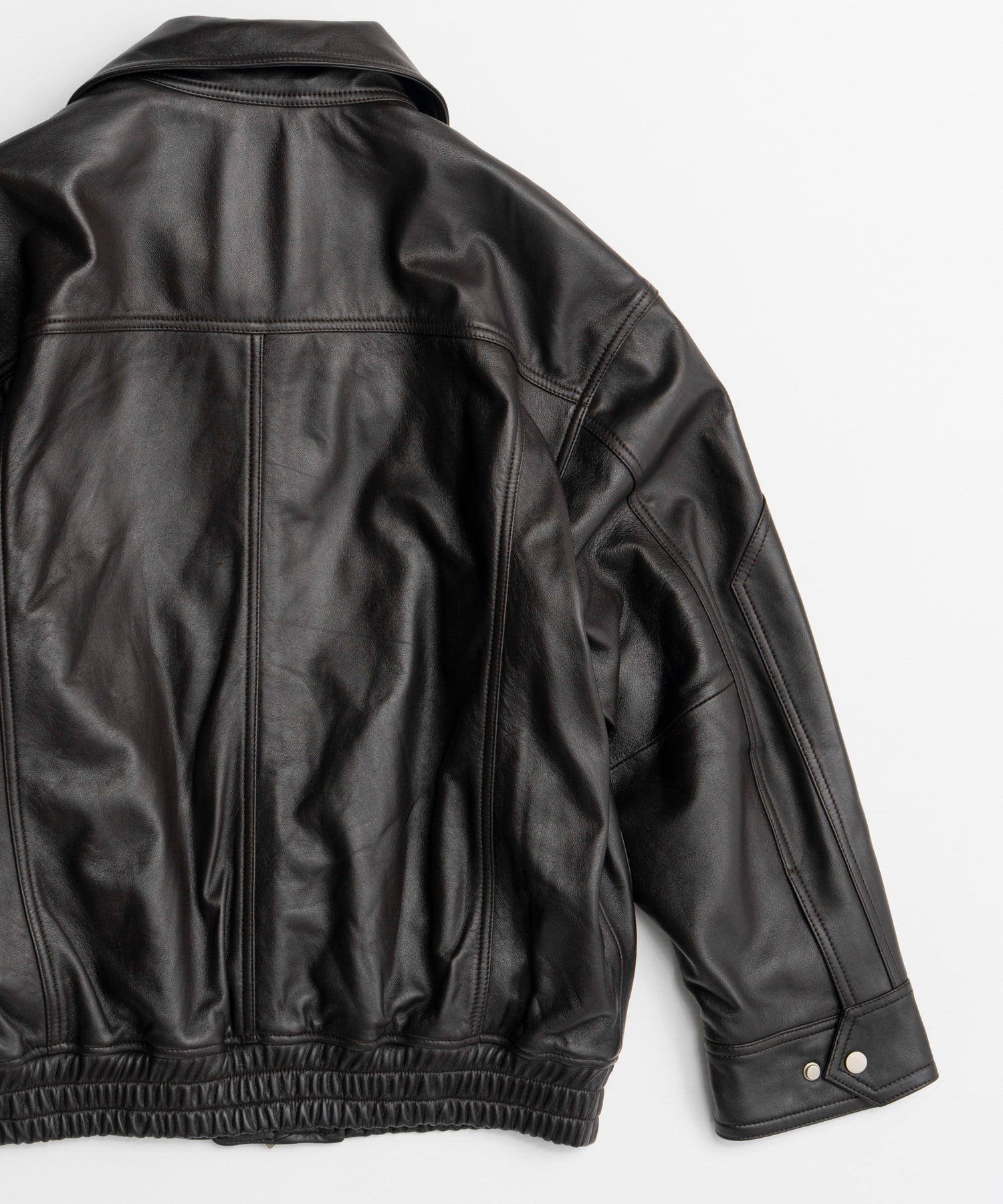 【26AUTUMN PRE-ORDER】Sheep Leather Swing Top Blouson