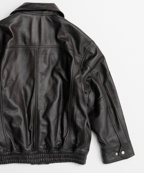 【26AUTUMN PRE-ORDER】Sheep Leather Swing Top Blouson