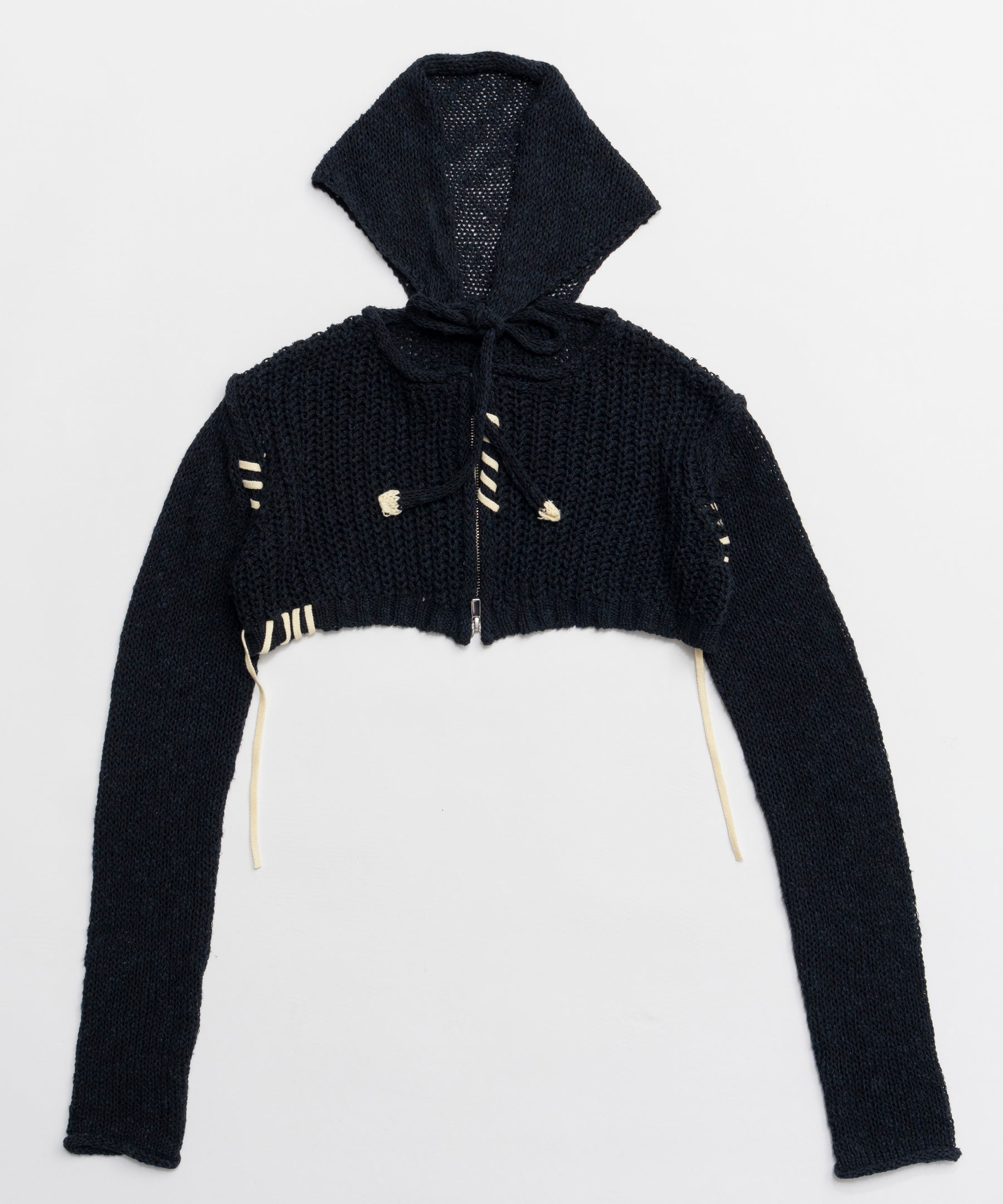 【26SPRING PRE-ORDER】Zip Short Cardigan with Babouche Collar