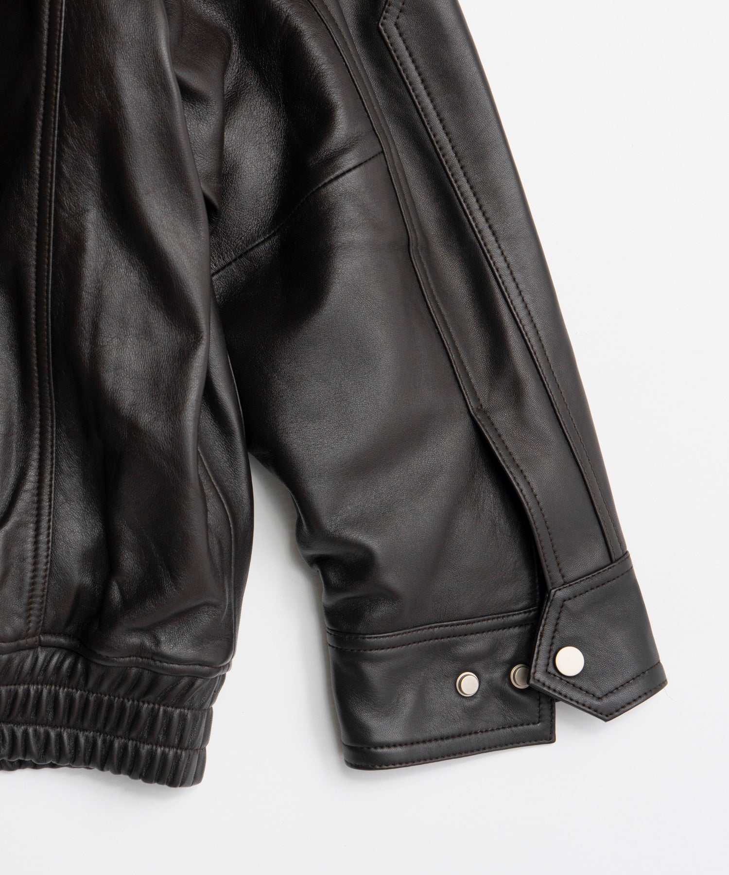 【26AUTUMN PRE-ORDER】Sheep Leather Swing Top Blouson