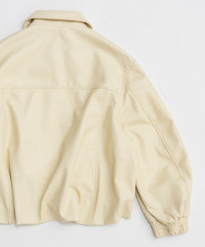 [26SPRING PRE-ORDER] 볼륨감 있는 가죽 블루종