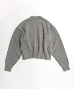 Shaggy Yarn Logo Knit Pullover