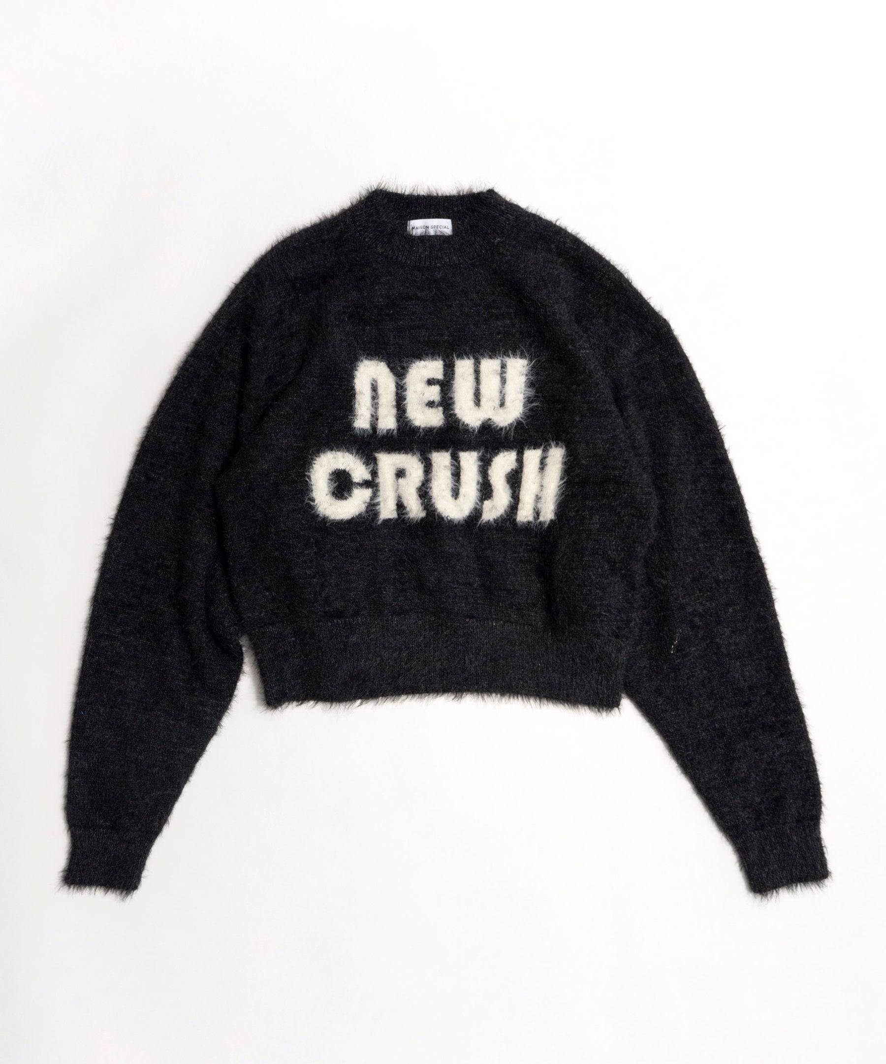 PRE-ORDER】Shaggy Yarn Logo Knit Pullover