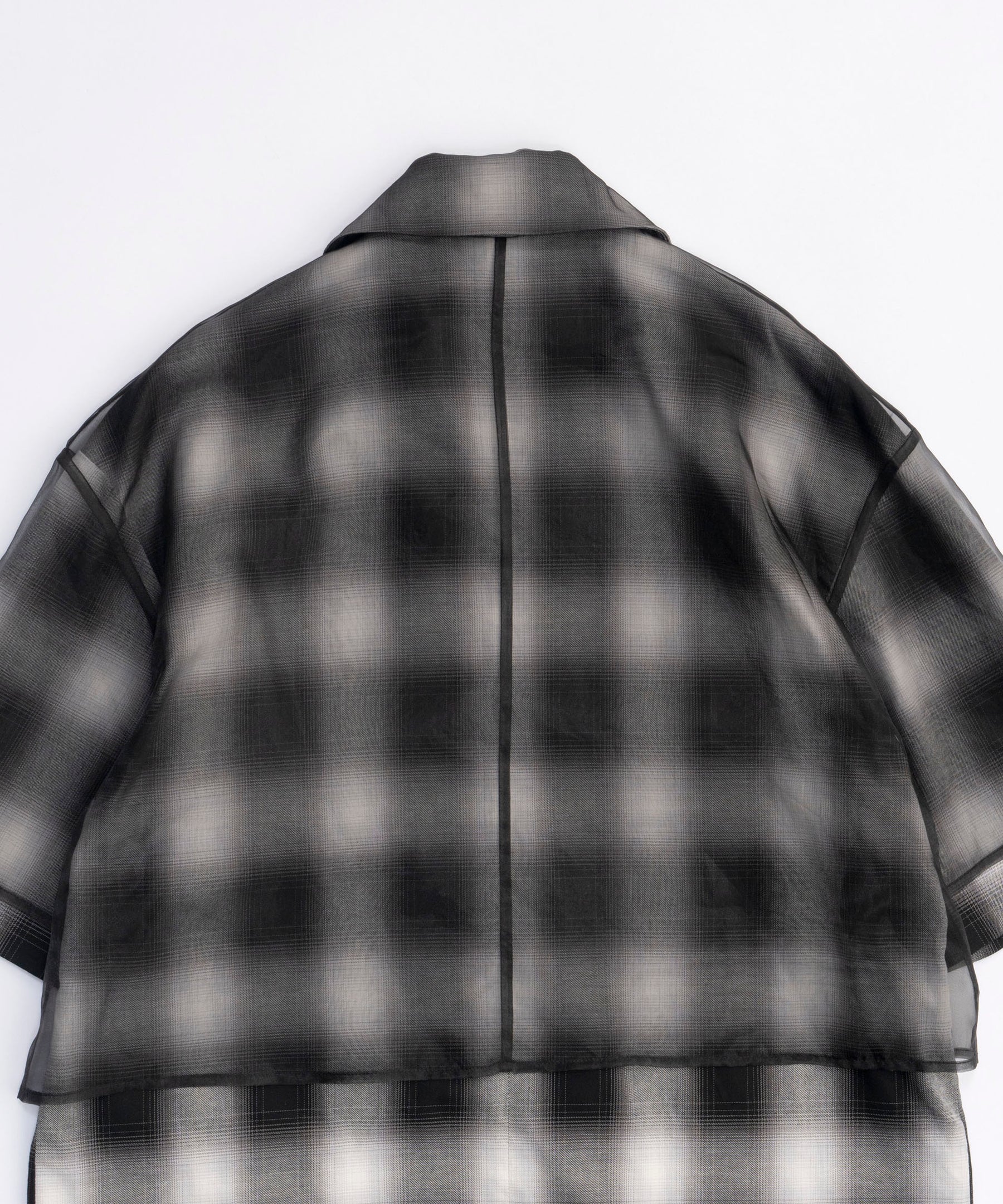【PRE-ORDER】See-through Layered Half Sleeve Jacket
