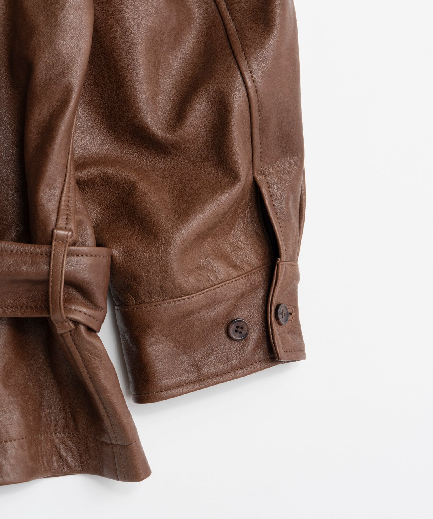【26AUTUMN PRE-ORDER】Leather Short Trench Coat