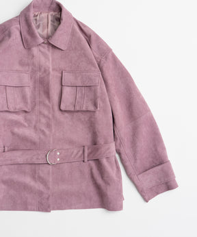 【26AUTUMN PRE-ORDER】Faux Suede Blouson