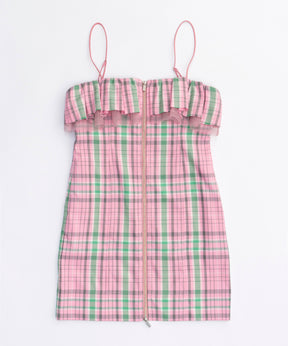 Check Camisole Mini Dress