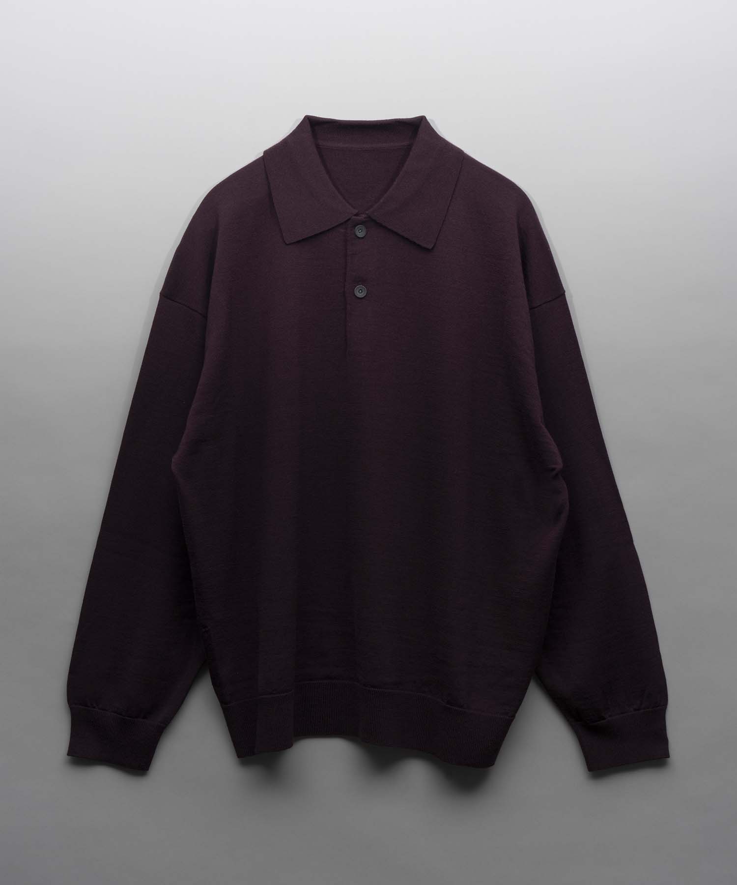 [24AW Pre-Order] SUPER120S HIGH GAUGE PRIME-OVER CREW NECK KNIT (copy)