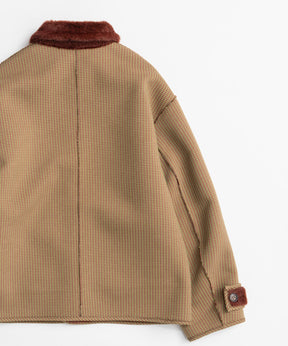 【26WINTER PRE-ORDER】Reversible Checked Boa Coat