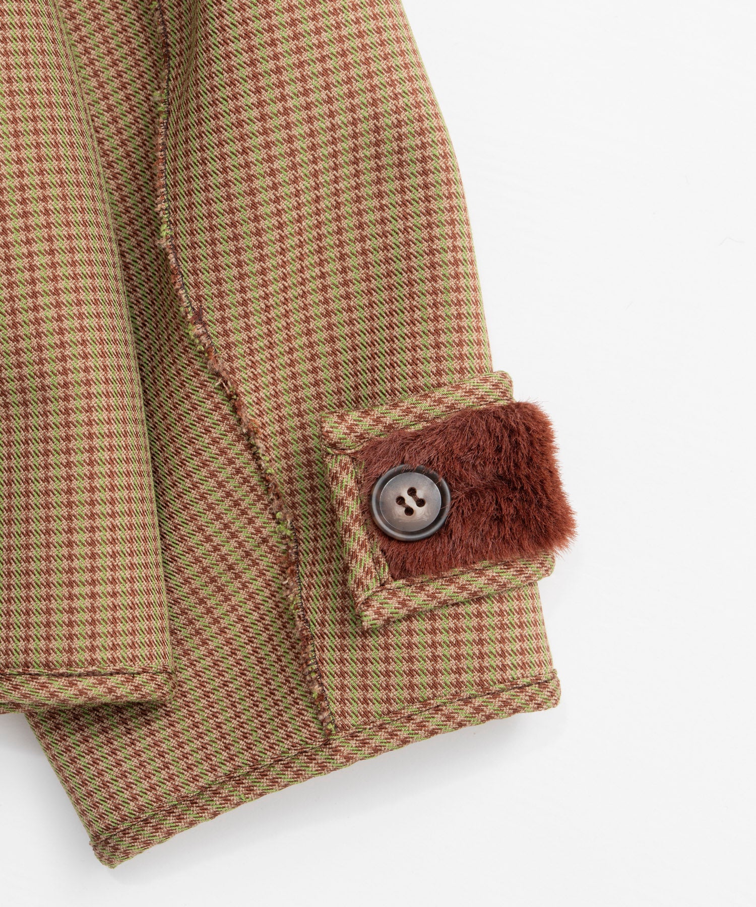 【26WINTER PRE-ORDER】Reversible Checked Boa Coat