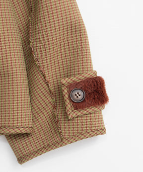 【26WINTER PRE-ORDER】Reversible Checked Boa Coat