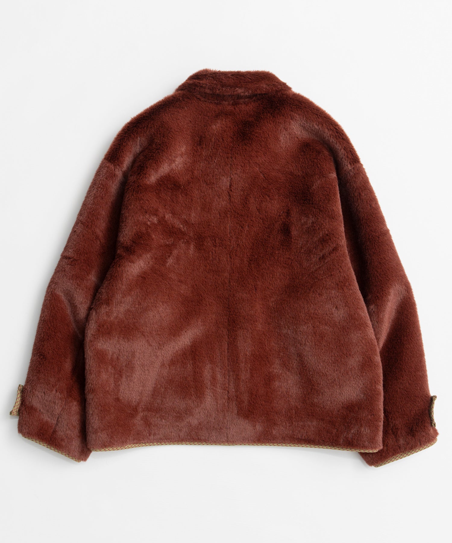 【26WINTER PRE-ORDER】Reversible Checked Boa Coat