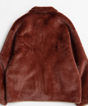 【26WINTER PRE-ORDER】Reversible Checked Boa Coat