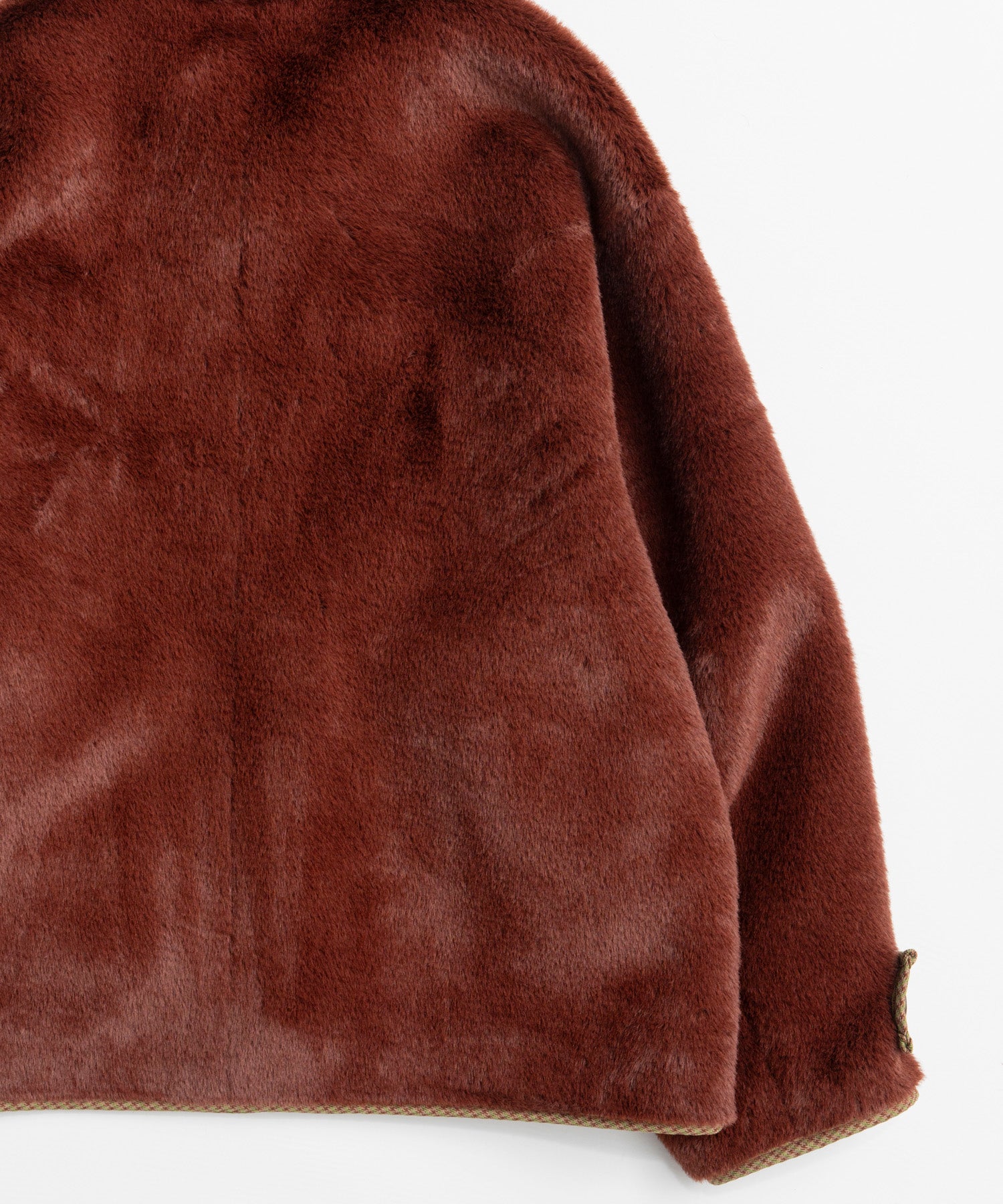 【26WINTER PRE-ORDER】Reversible Checked Boa Coat
