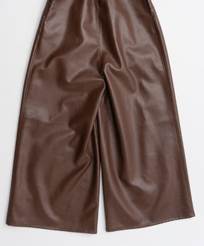 【26AUTUMN PRE-ORDER】Vegan Leather Frill Rompers