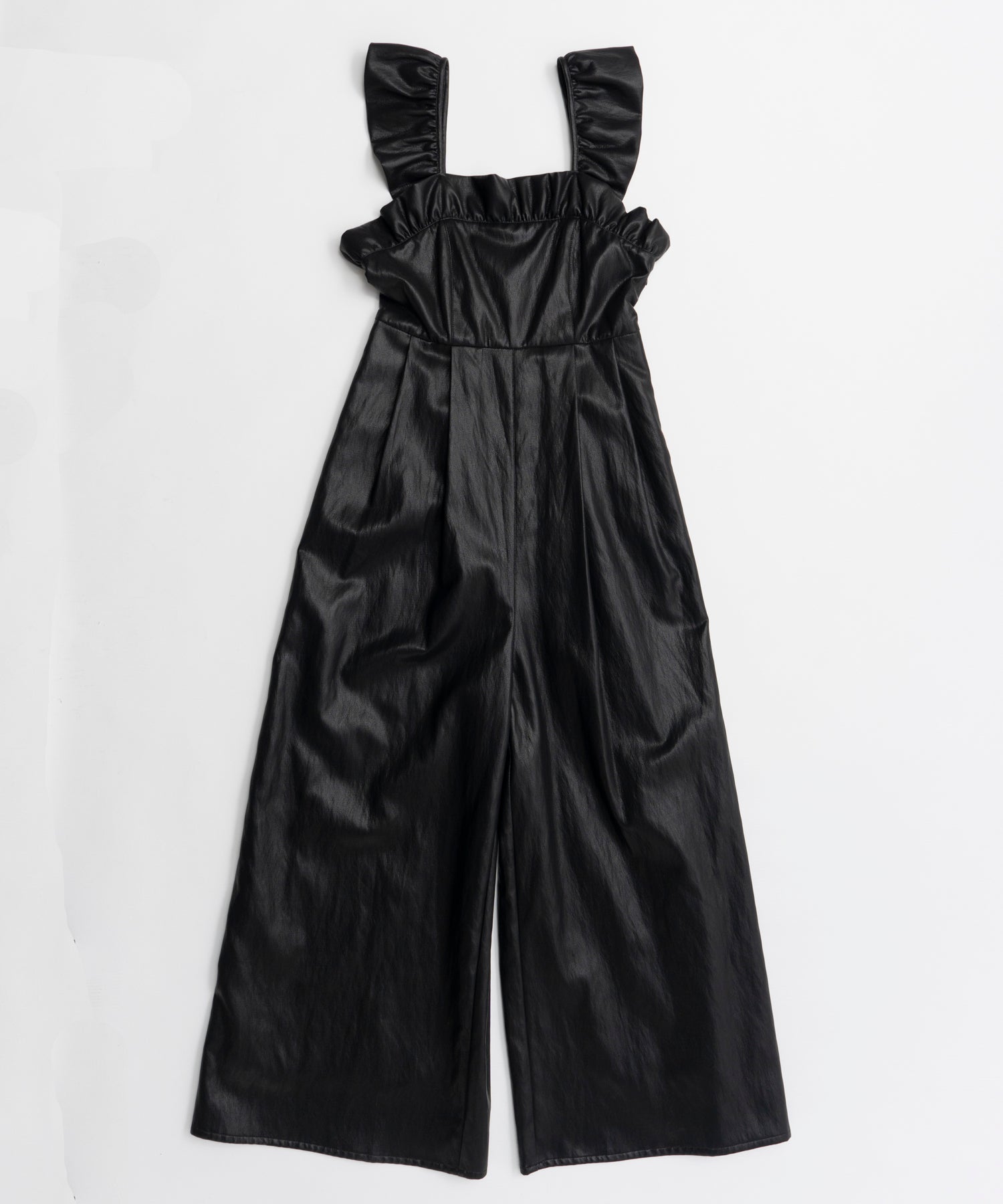 【26AUTUMN PRE-ORDER】Vegan Leather Frill Rompers