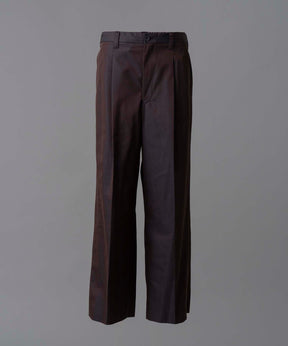 120/2/2/2/2/2/Suvin Cotton Gabardine Prime-Wide One Tuck Pants