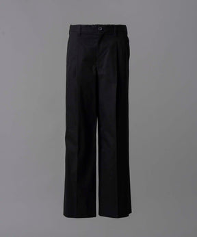 120/2/2/2/2/2/SUVIN COTTON GABARDINE PRIME-WIDE ONE TUCK PANTS