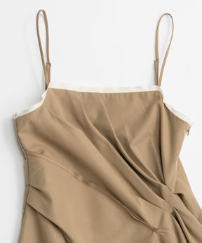 【26AUTUMN PRE-ORDER】Draped Chino Bustier