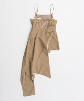 【26AUTUMN PRE-ORDER】Draped Chino Bustier