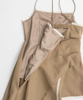 【26AUTUMN PRE-ORDER】Draped Chino Bustier