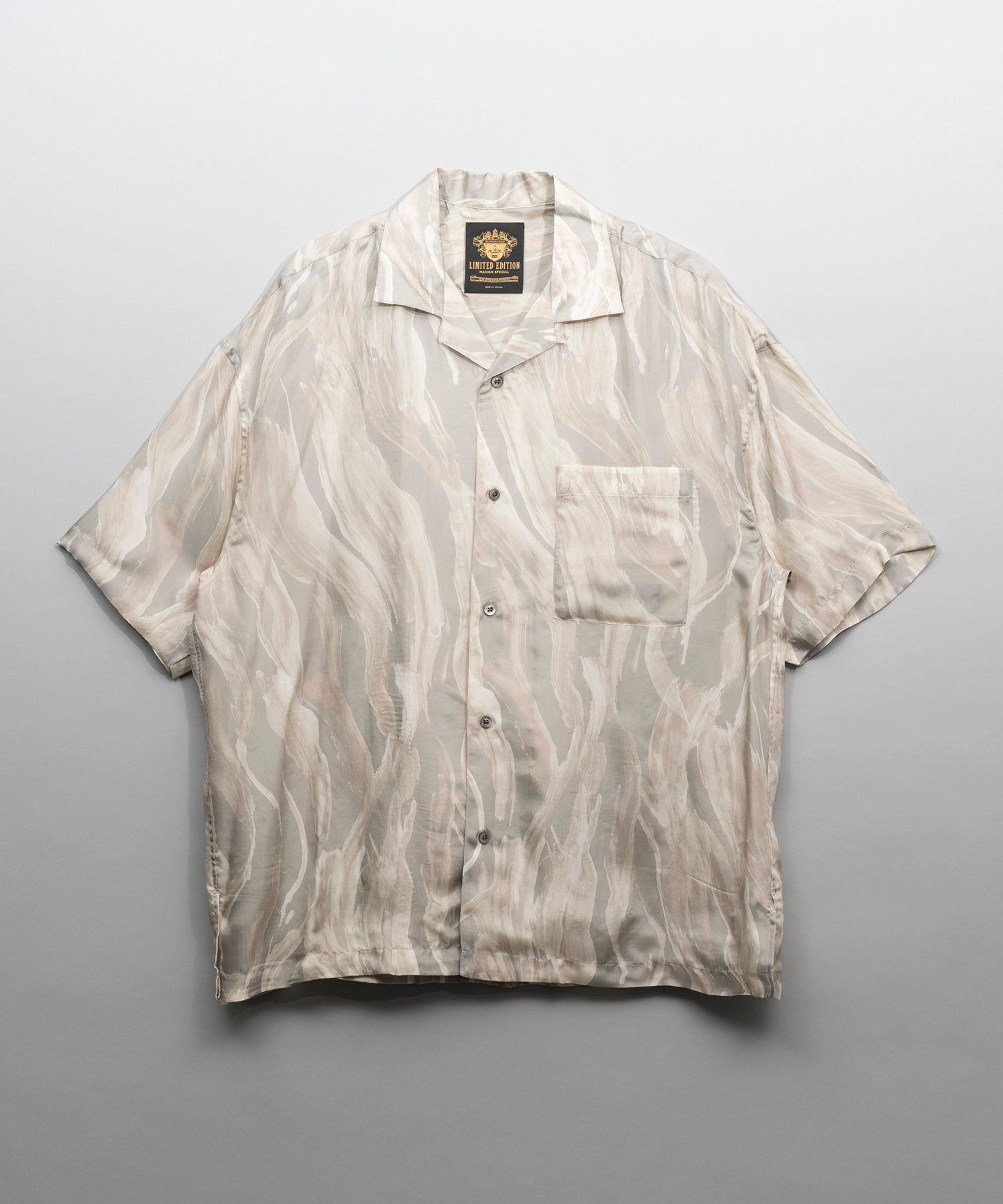 【LIMITED EDITION】Prime-Over Short Sleeve Open Collar Shirt