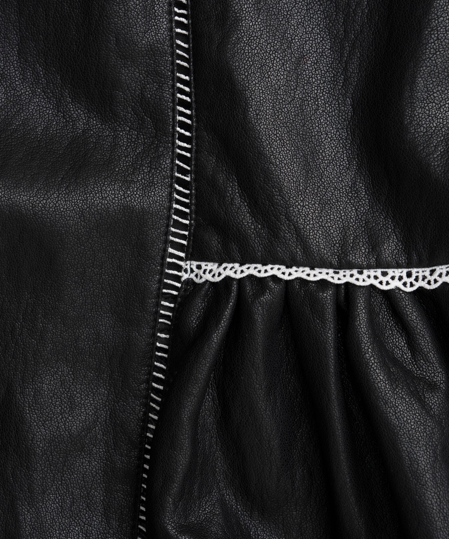 [26WINTER COLLECTION] 纯素皮革内衣连衣裙