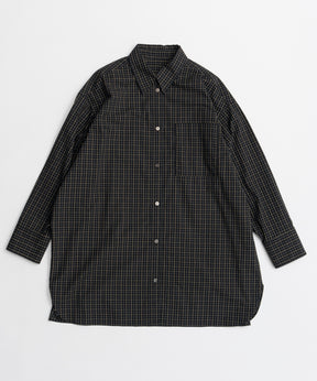 【26AUTUMN PRE-ORDER】Multi-Apron Oversized Check Shirt
